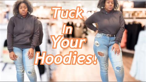 how to tuck in your hoodie.